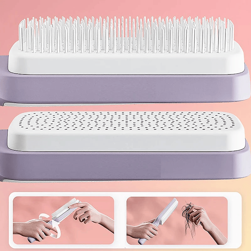 SELF CLEANING HAIR COMB (IMPORTED)